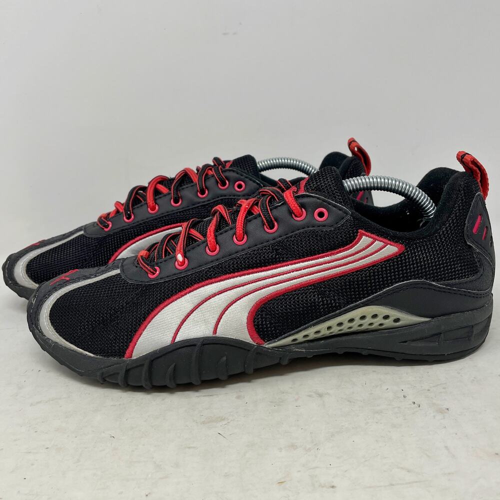 Puma Cell Black Red Running Shoes Women's Size 8.5